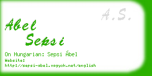 abel sepsi business card