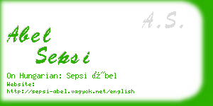 abel sepsi business card